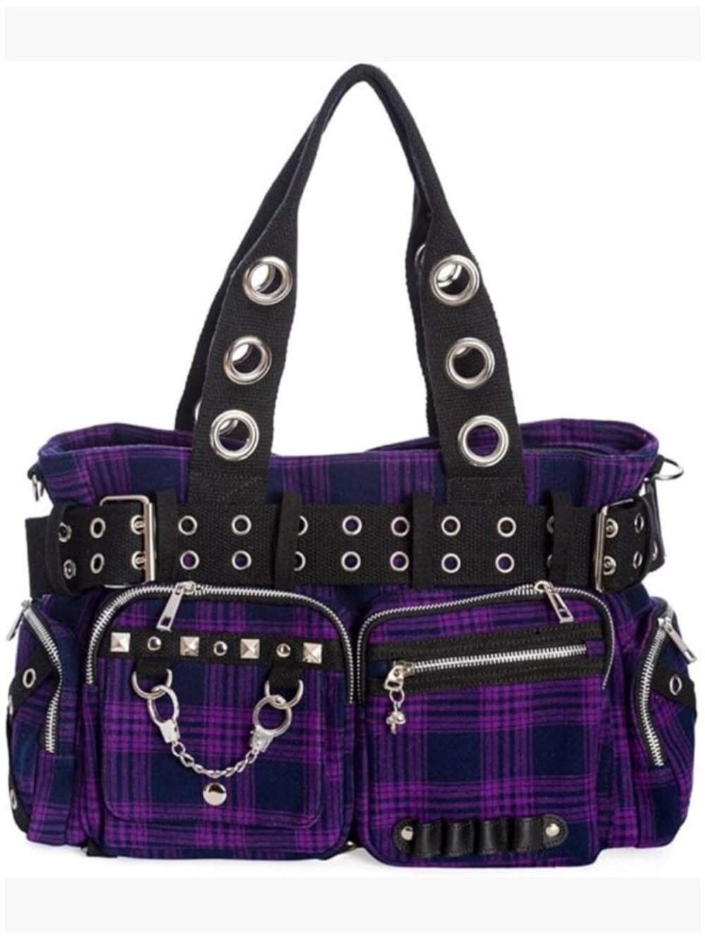 Cotton Hobo Handbag with Adjustable Strap and Multiple Pockets
